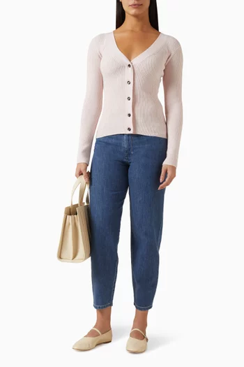 Slim-fit Cardigan in Wool-cashmere