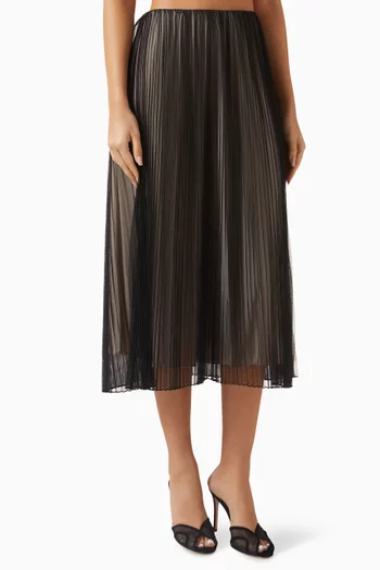 Baby Pleated Maxi Skirt in Tulle