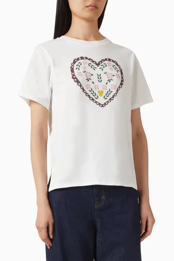 Tenue Graphic Motif T-shirt in Cotton