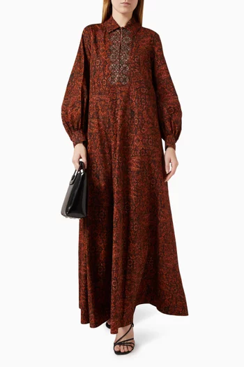 Rhinestone Printed Kaftan