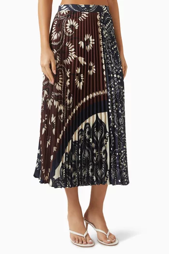 Milord Pleated Midi Skirt