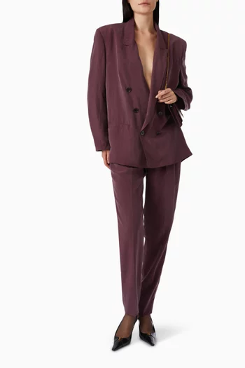 جاكيت بصفي أزرار حرير هابوتاي