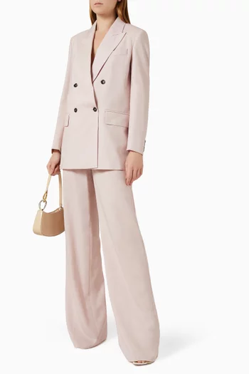 Double-breasted Blazer in Canvas