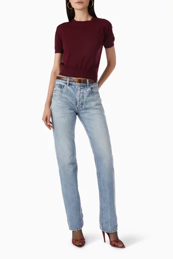 Straight-leg Jeans in Denim