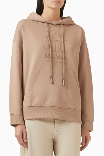 كنزة بغطاء رأس ورباط تضييق قطن وجيرسيه