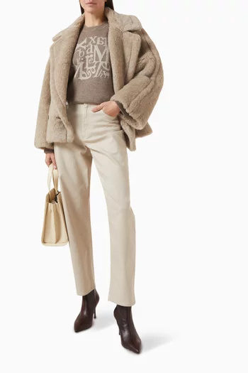 Logo Sweater in Wool-cashmere