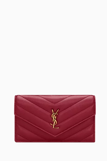 Cassandre Fragments Flap Card Case in Lambskin