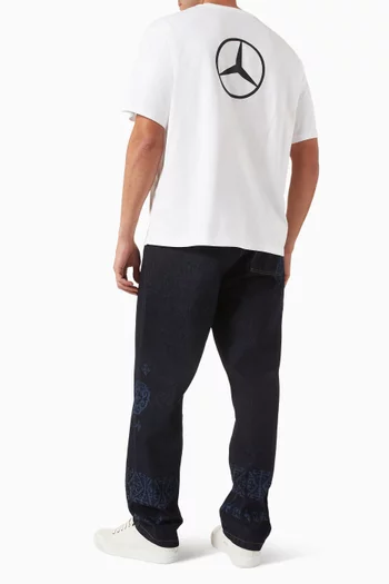 تي شيرت 501 بشعار الماركة قطن