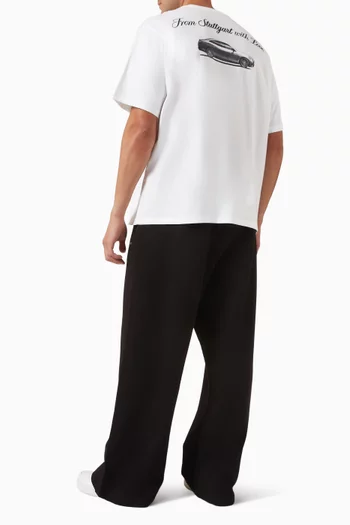 تي شيرت 502 بشعار الماركة قطن