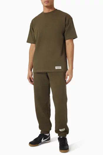 بنطال رياضي بحواف مضلعة وحياكة داخلية 29.5 بوصة صوف قطني