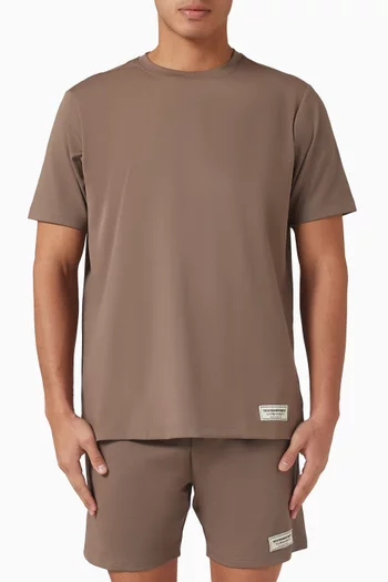 تي شيرت بقصة عادية قماش سوفتسكين 100