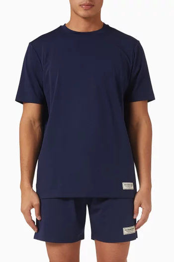 تي شيرت بقصة عادية قماش سوفتسكين 100