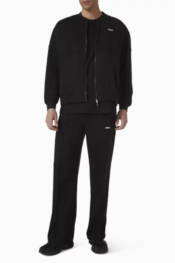 Bomber Jacket in Cloud Fleece