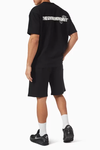 Saudi-print Logo T-shirt in Cotton-jersey