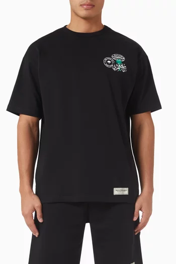 Saudi-print Logo T-shirt in Cotton-jersey