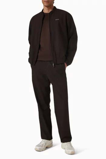 Pinstripe Wide-leg Pants