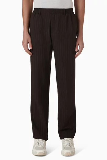 Pinstripe Wide-leg Pants