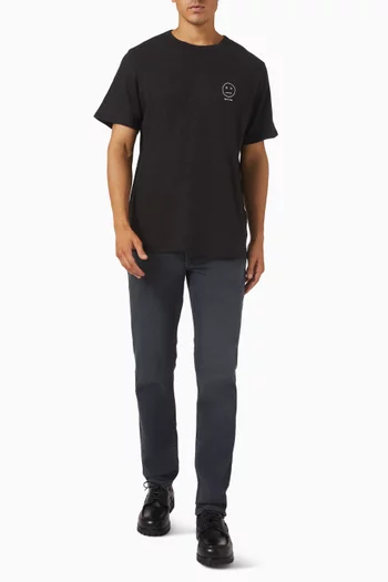 Sour Face Embroidered T-shirt in Cotton