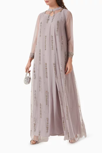 قفطان مطرز بالخرز