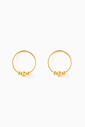 Venus Cosmic Earrings in 24kt Gold-plated Brass