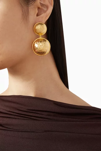 Celeste Cosmic Earrings in 24kt Gold-plated Brass