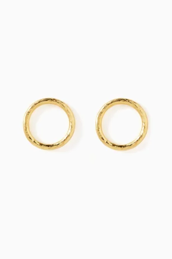 Luna Cosmic Earrings in 24kt Gold-plated Brass