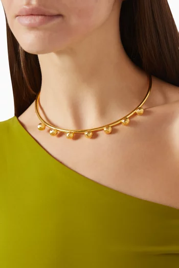 Stardust Cosmic Choker in 24kt Gold-plated Brass