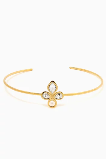 Jane Dutchess Choker in 24kt Gold-plated Brass