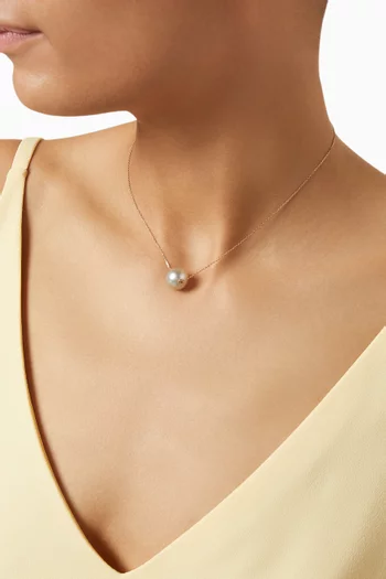 Pearl Pendant Necklace in 18kt Rose Gold