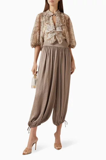 Gathered Drawstring Pants