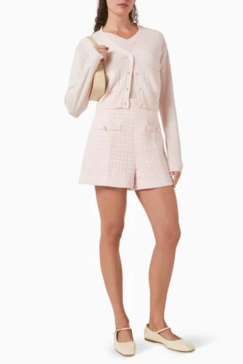 Cropped Cardigan in Cashmere-blend