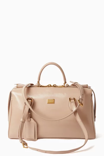 Vittoria Top Handle Bag in Tumbled Leather