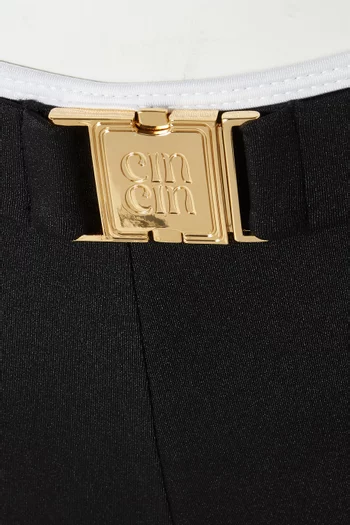 تنورة كوبيه هالو قصيرة بفتحات