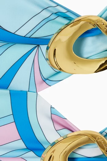 تنورة كوبيه هالو قصيرة بفتحات