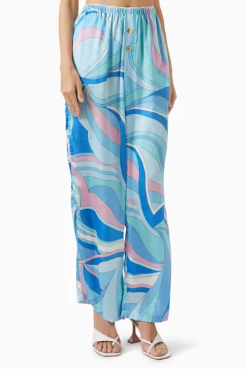 بنطال تشانس بنقشة بوليستر ستان