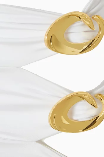 تنورة كوبيه هالو قصيرة بفتحات