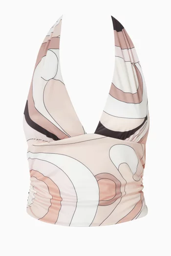 بلوزة إليجانزا بحمالة حول الرقبة