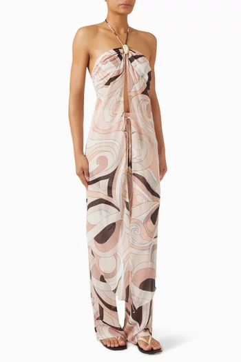 Coral Moonstone Drape Top