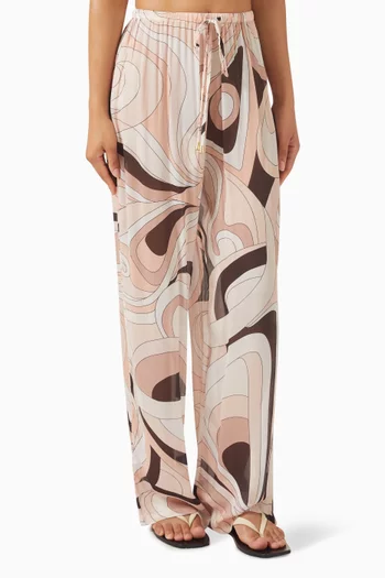 بنطال أواسيس بقصة ساق واسعة