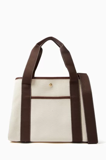 Medium Traversee Pocket Tote Bag in Canvas