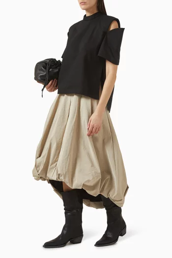 Cut-out T-shirt in Twill