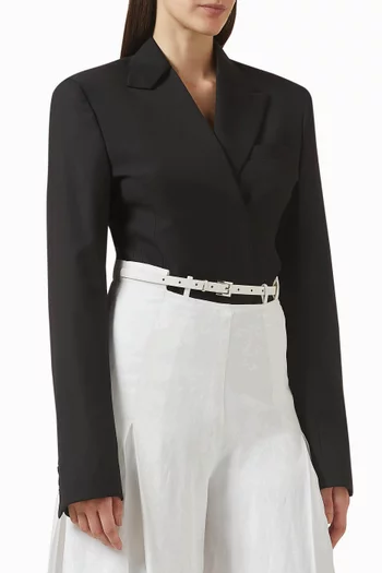 بودي سوت بنمط جاكيت بياقة