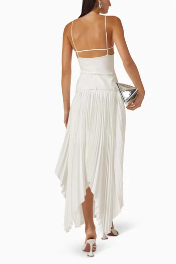 Roma Pleated Maxi Dress