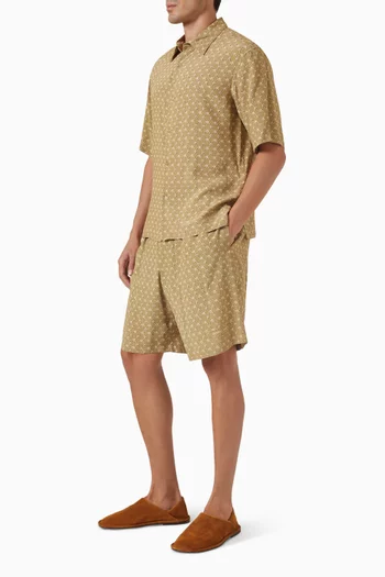 شورت كاتينا قماش انسيابي