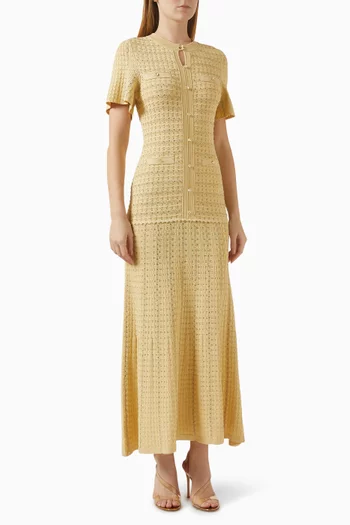 Rhinestone Maxi Dress in Knit