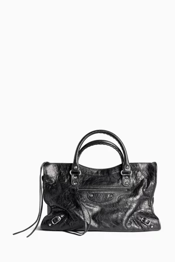 حقيبة لو سيتي متوسطة جلد ماعز أرينا