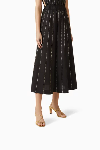 صندل فاي بكعب 80 مم جلد