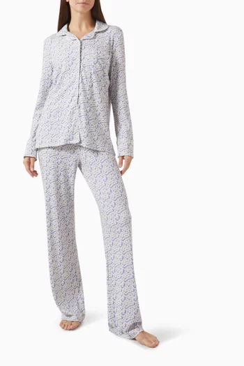 Stretch Long Pyjama Set in Cotton