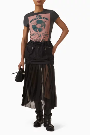 تي شيرت بطبعة قطن وجيرسيه