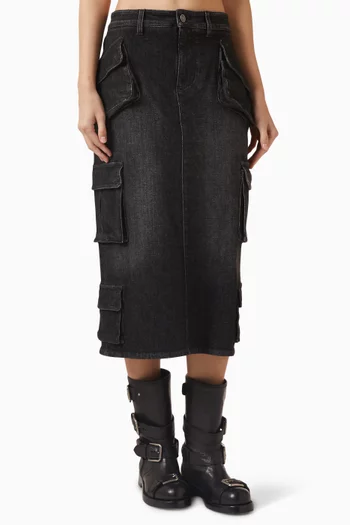 Denim Skirt in Cotton